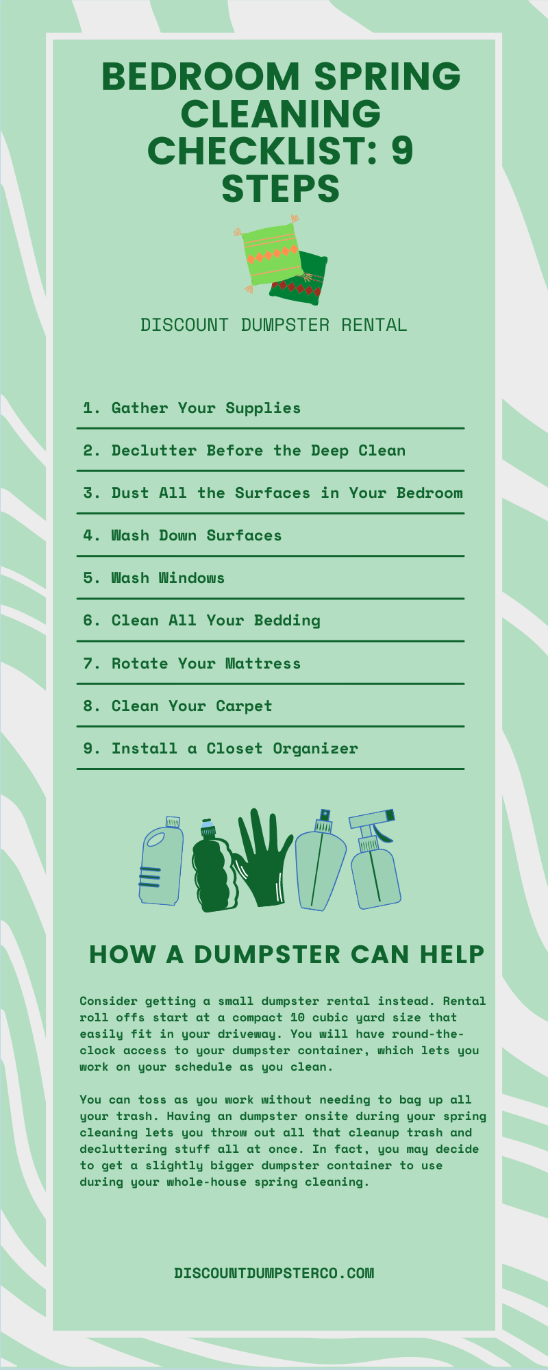 https://discountdumpsterco.com/wp-content/uploads/Bedroom-Spring-Cleaning-Checklist-Infographic.png