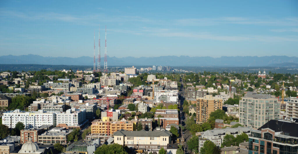 Photo of Capitol Hill, Seattle, from aerial view