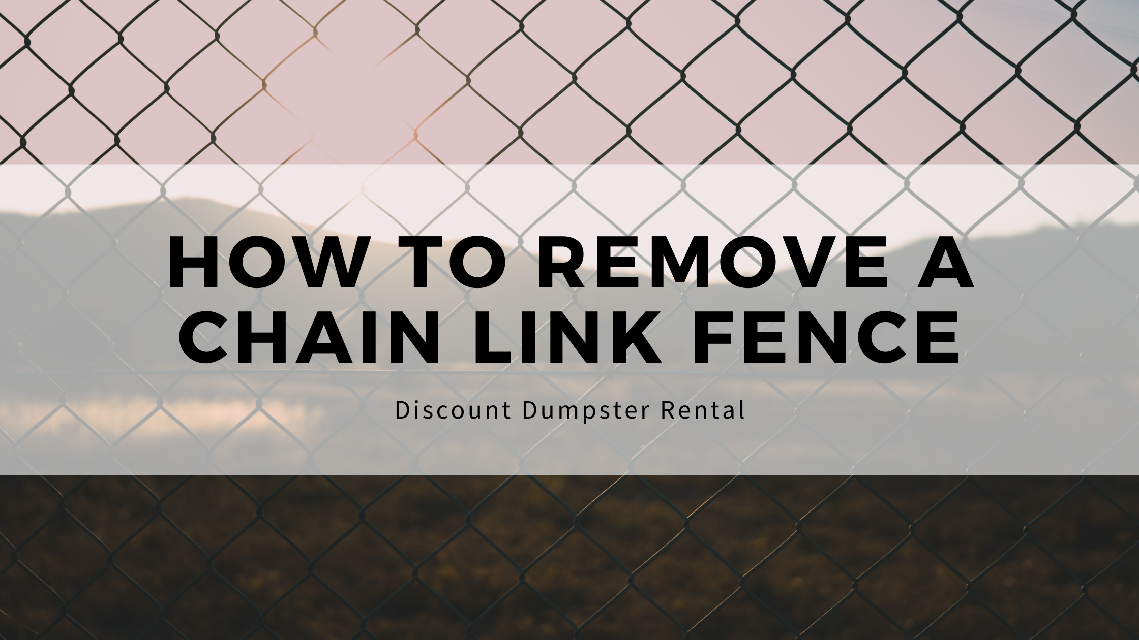How To Repair a Chain Link Fence - This Old House