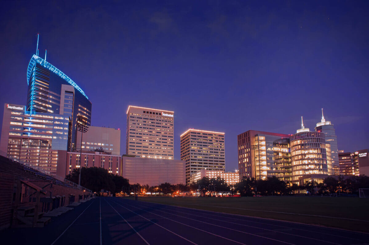 A photo of the Texas Medical Center in Houston